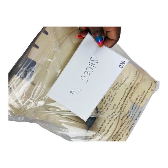 H&M Women's Platform Chelsea Chunky Ankle Boots Pull On Stretch White EU 42 - Picture 8 of 8